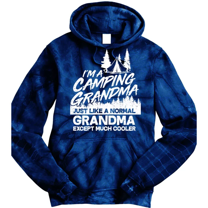 Camping Grandma Tie Dye Hoodie