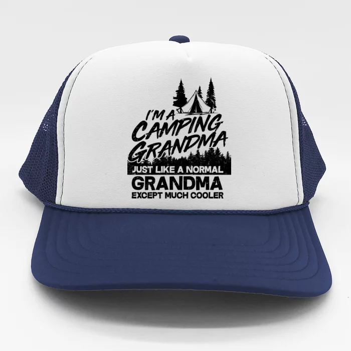 Camping Grandma Trucker Hat