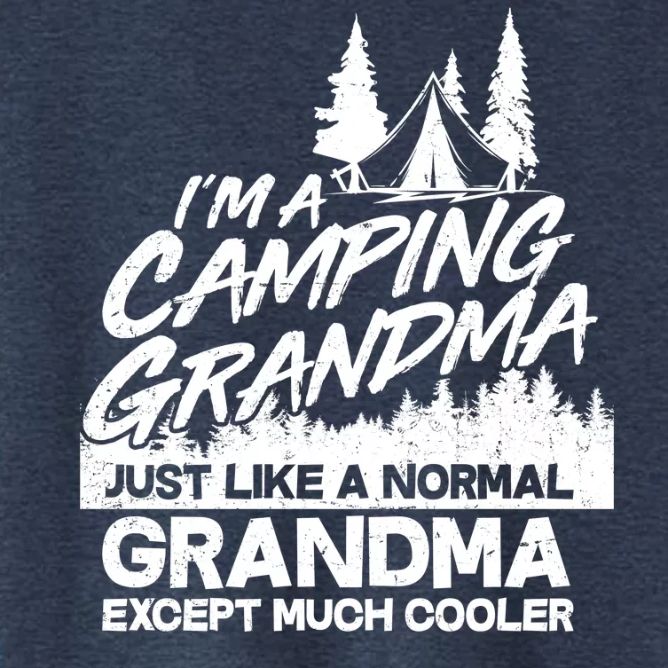 Camping Grandma Women's Crop Top Tee