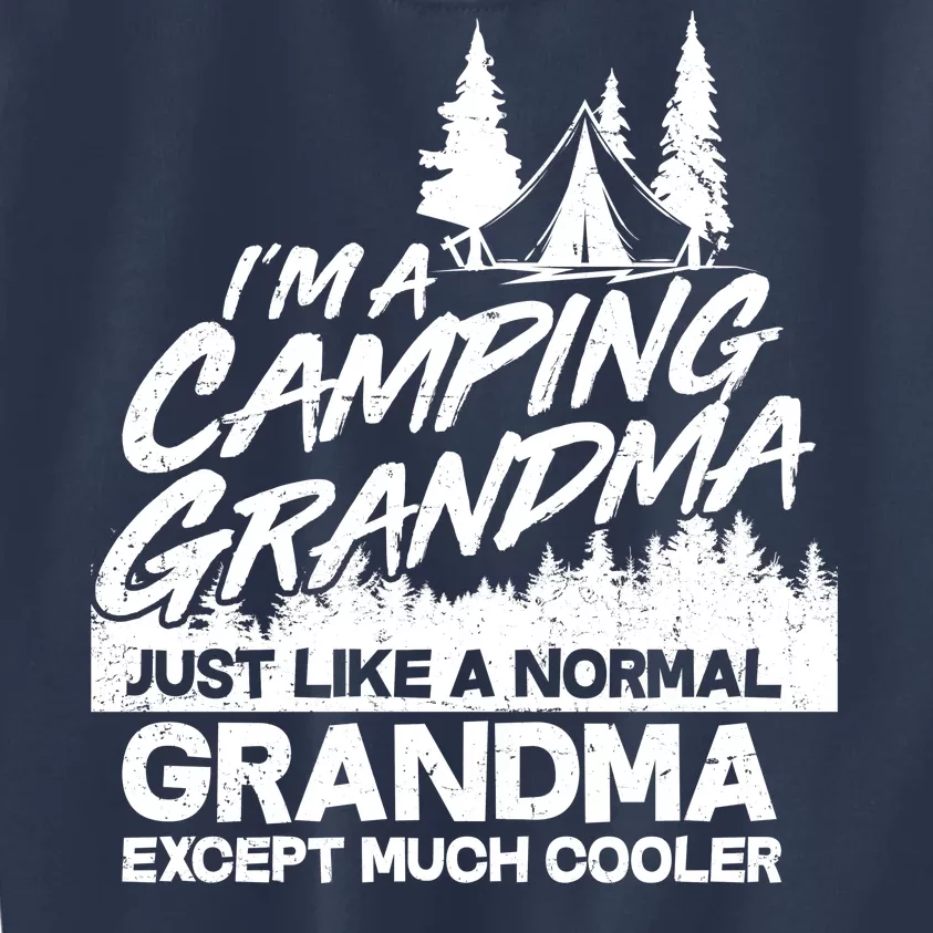 Camping Grandma Kids Sweatshirt