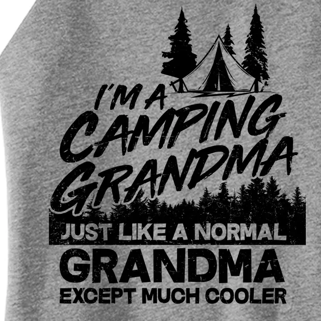 Camping Grandma Women’s Perfect Tri Rocker Tank