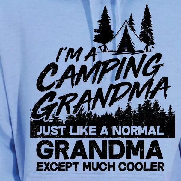 Camping Grandma Unisex Surf Hoodie