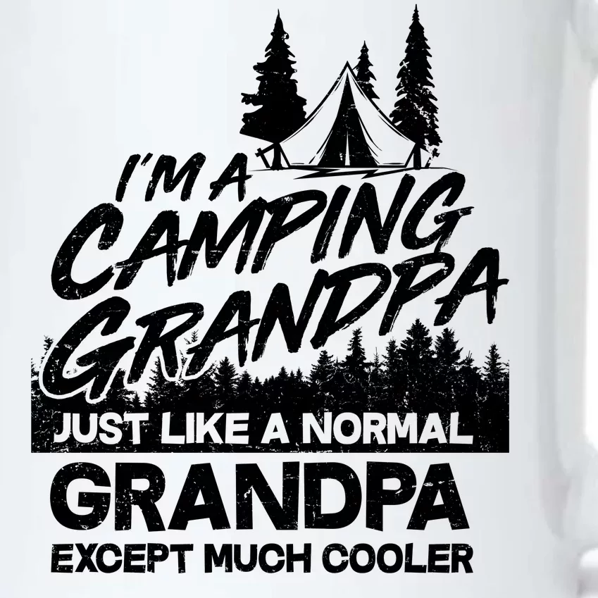 Camping Grandpa Black Color Changing Mug