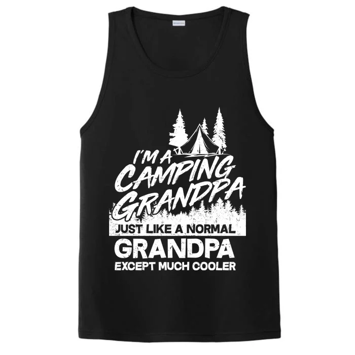 Camping Grandpa Performance Tank