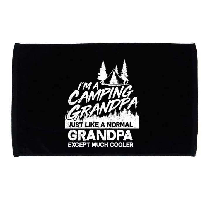 Camping Grandpa Microfiber Hand Towel