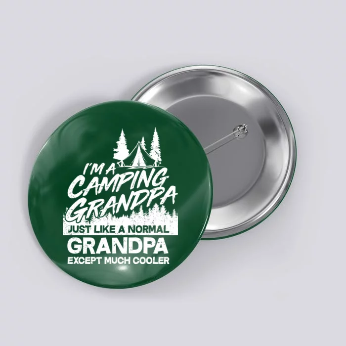 Camping Grandpa Button