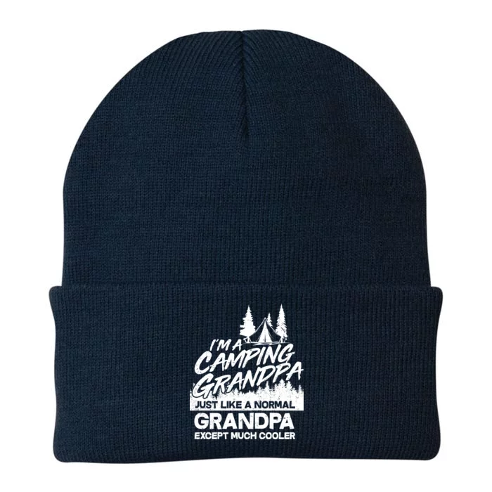 Camping Grandpa Knit Cap Winter Beanie