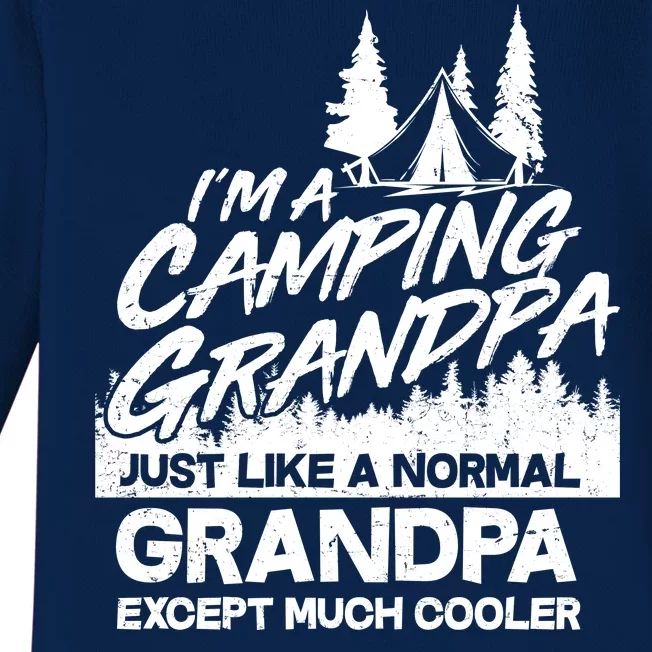 Camping Grandpa Baby Long Sleeve Bodysuit