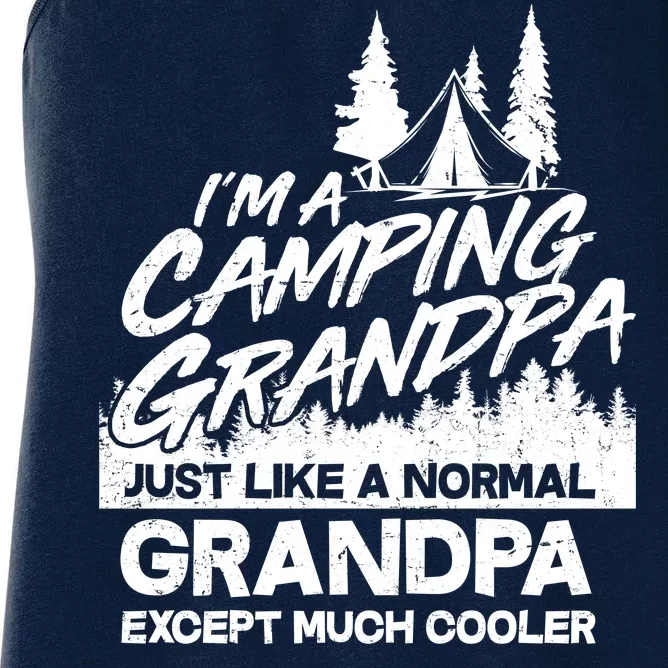 Camping Grandpa Women's Racerback Tank