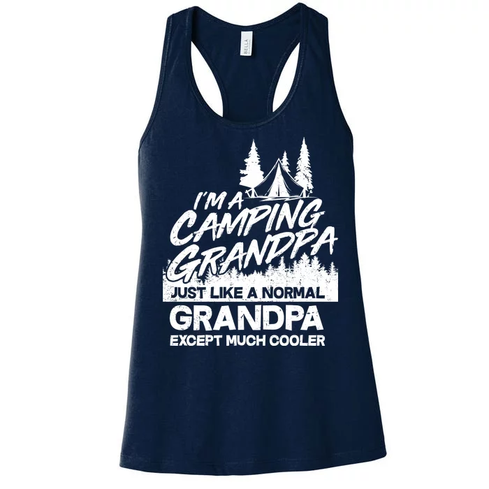 Camping Grandpa Women's Racerback Tank