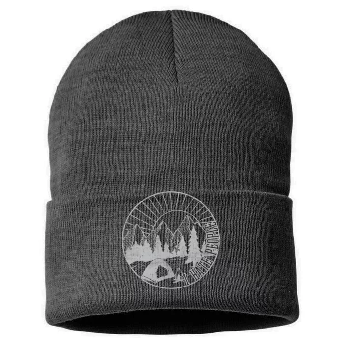 Camping I Hate People Sustainable Knit Beanie