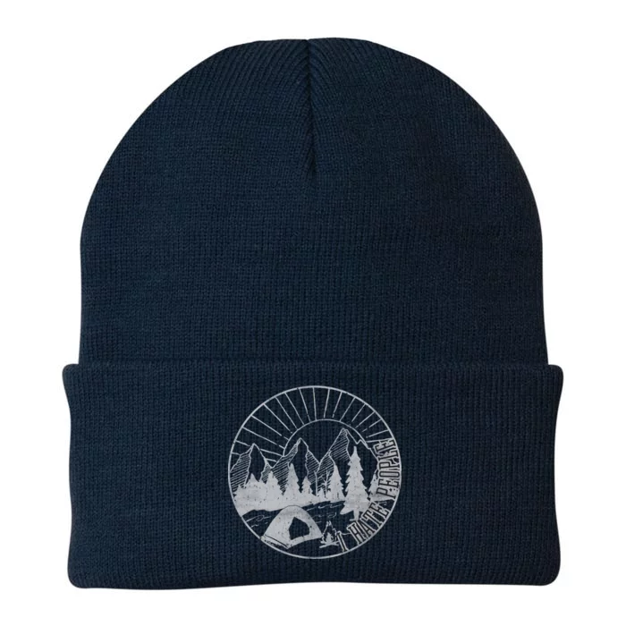 Camping I Hate People Knit Cap Winter Beanie