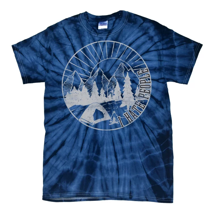 Camping I Hate People Tie-Dye T-Shirt