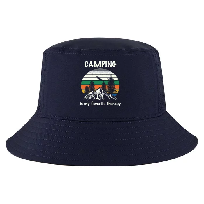 Camping Is My Therapy Cool Comfort Performance Bucket Hat