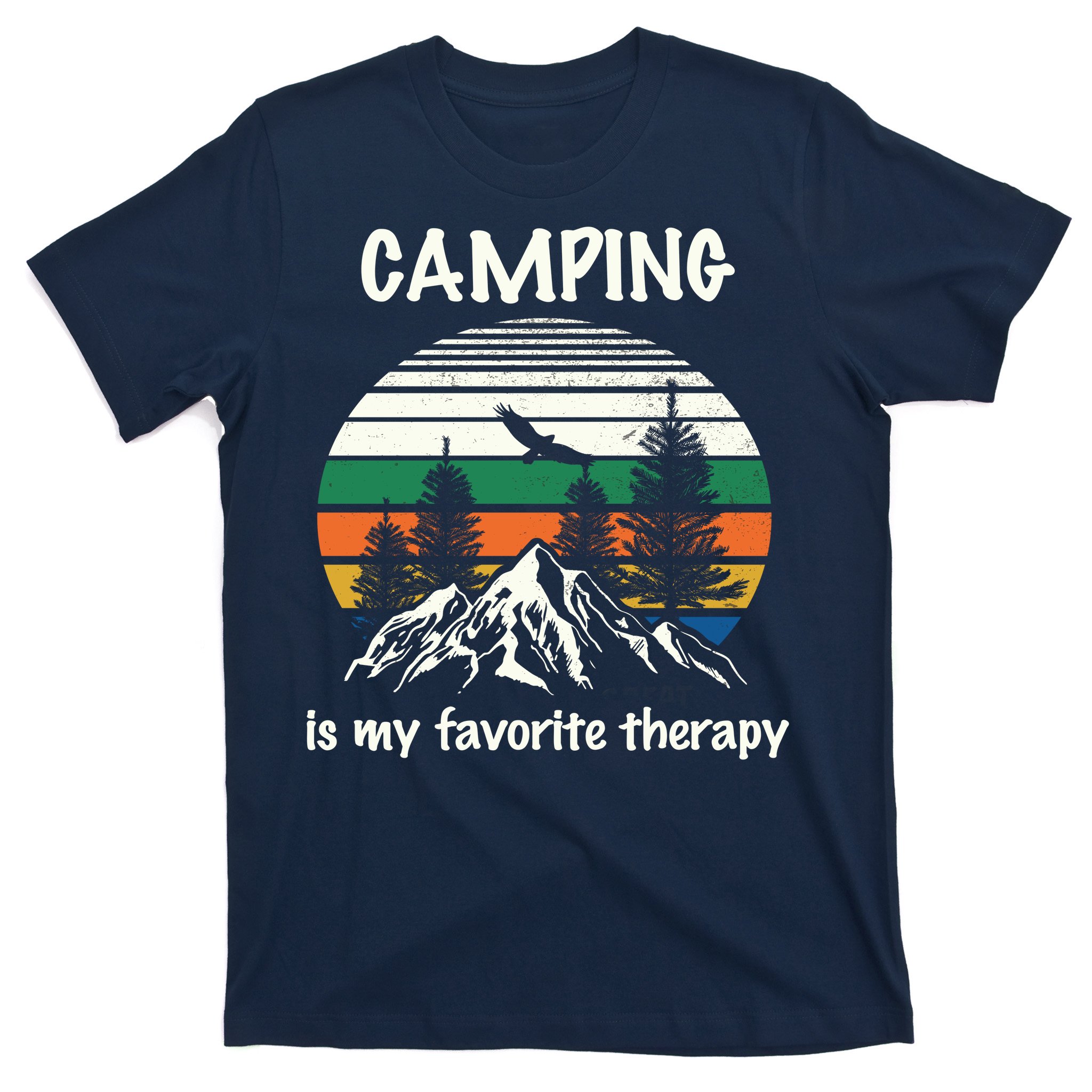 Camping Is My Therapy Camping Summer Vacation Tee Shirt For Men Women