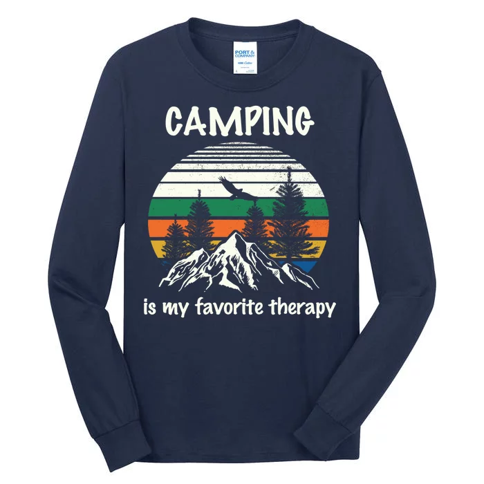 Camping Is My Therapy Tall Long Sleeve T-Shirt