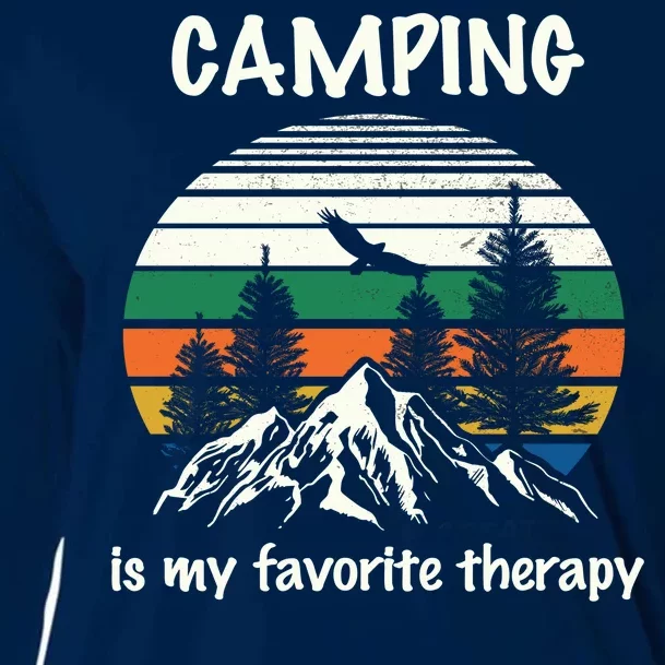 Camping Is My Therapy Cooling Performance Long Sleeve Crew