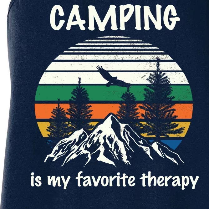 Camping Is My Therapy Women's Racerback Tank