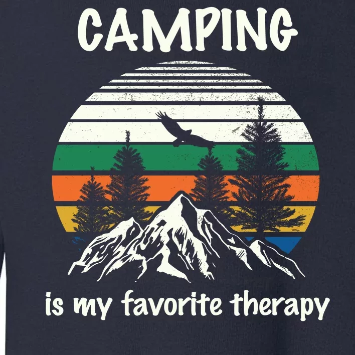 Camping Is My Therapy Toddler Sweatshirt