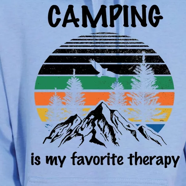 Camping Is My Therapy Unisex Surf Hoodie