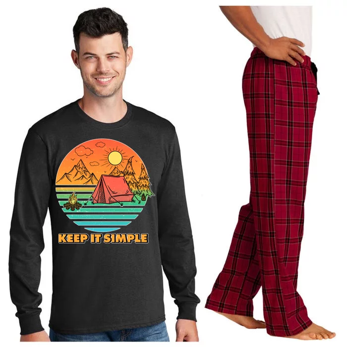 Camping Keep It Simple Long Sleeve Pajama Set