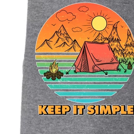 Camping Keep It Simple Doggie 3-End Fleece Hoodie