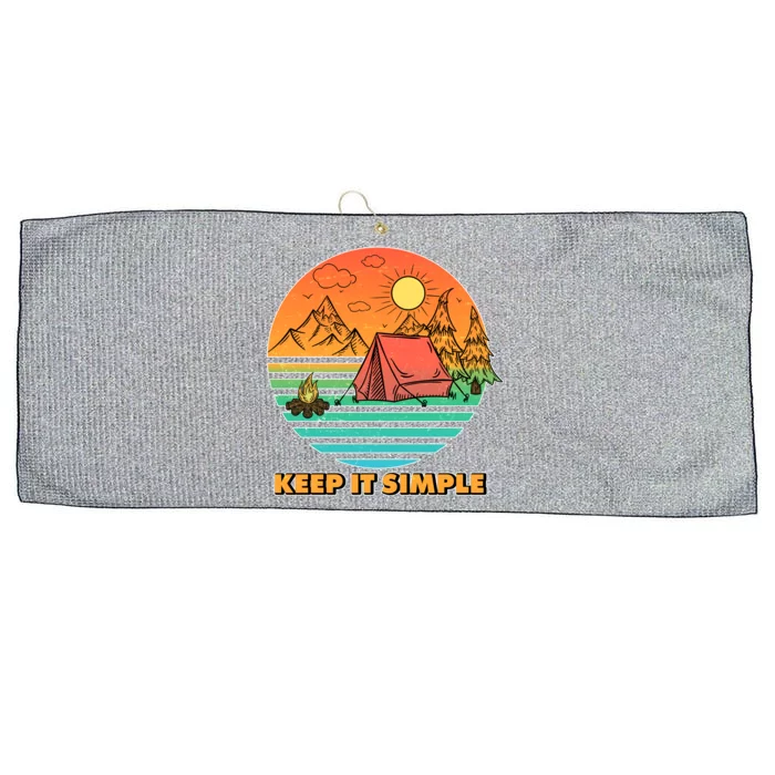 Camping Keep It Simple Large Microfiber Waffle Golf Towel