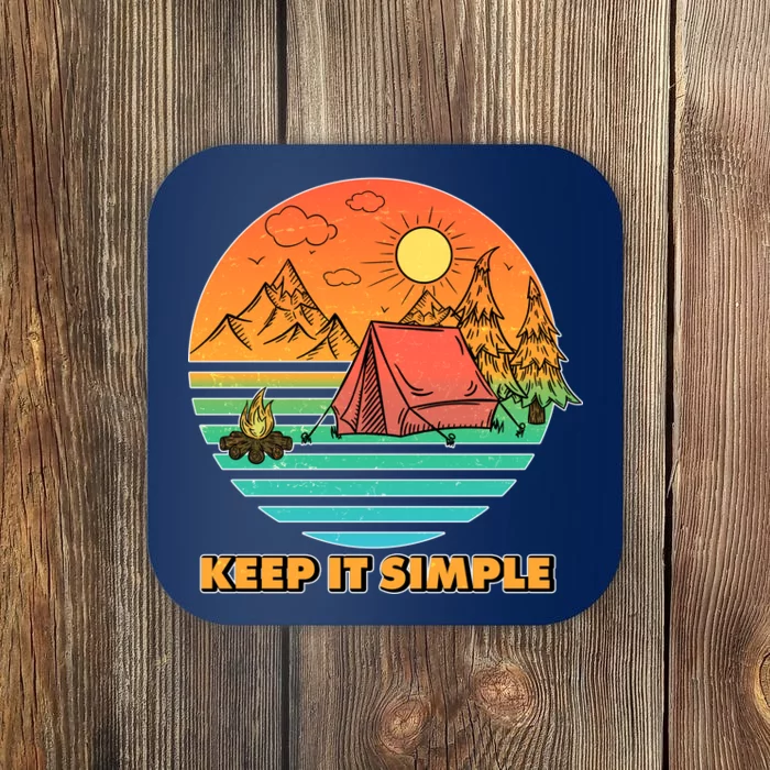 Camping Keep It Simple Coaster