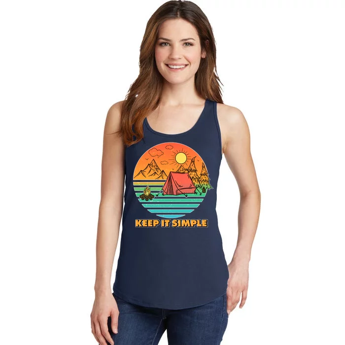 Camping Keep It Simple Ladies Essential Tank