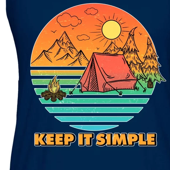 Camping Keep It Simple Ladies Essential Flowy Tank