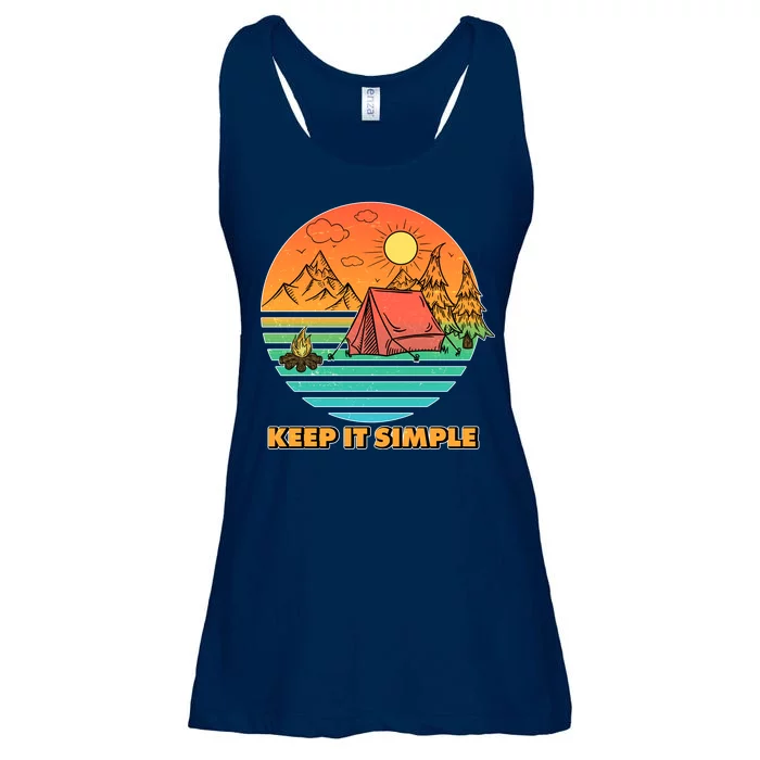 Camping Keep It Simple Ladies Essential Flowy Tank