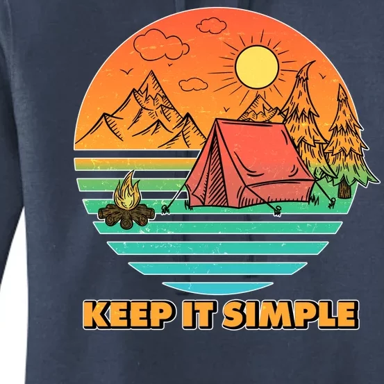 Camping Keep It Simple Women's Pullover Hoodie