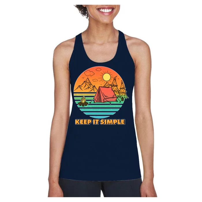 Camping Keep It Simple Women's Racerback Tank