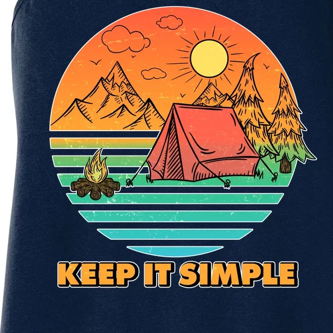 Camping Keep It Simple Women's Racerback Tank