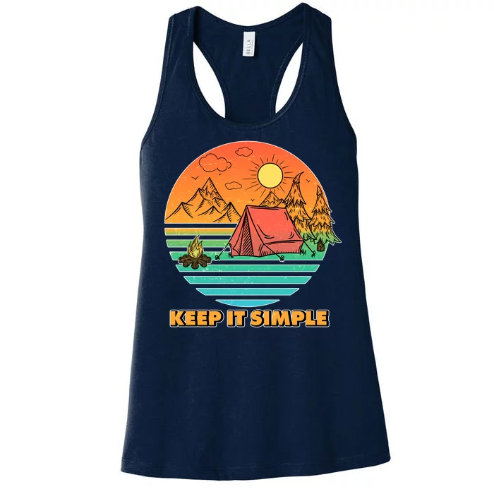 Camping Keep It Simple Women's Racerback Tank