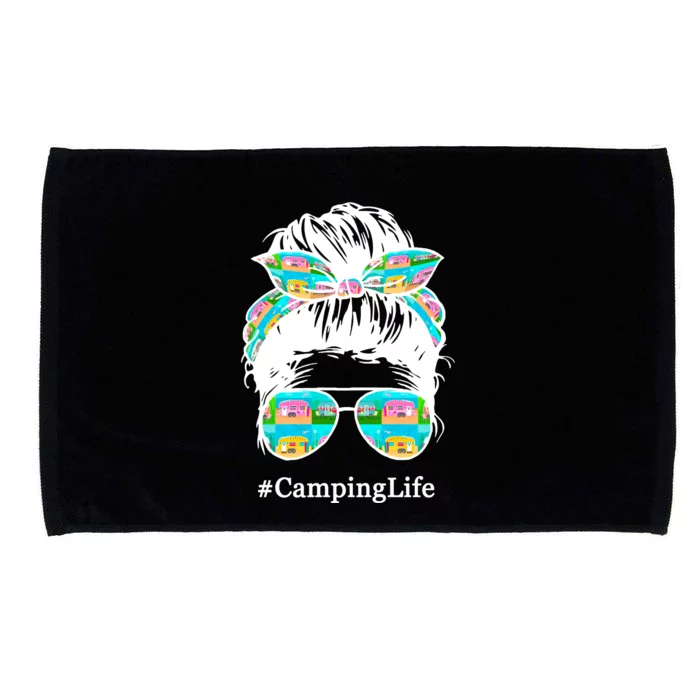 Camping Life Messy Hair Microfiber Hand Towel