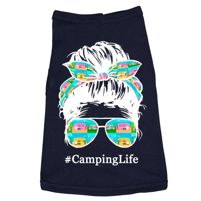 Camping Life Messy Hair Doggie Tank