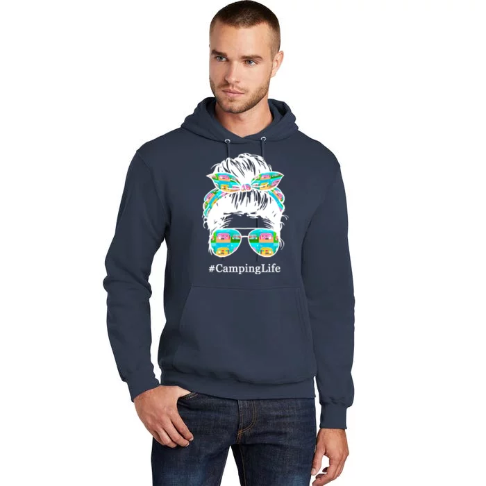 Camping Life Messy Hair Tall Hoodie