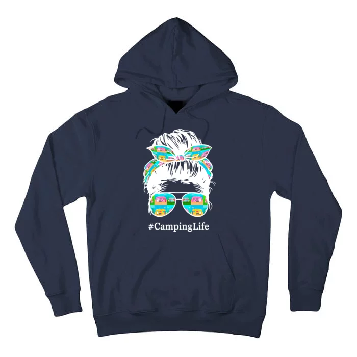 Camping Life Messy Hair Tall Hoodie