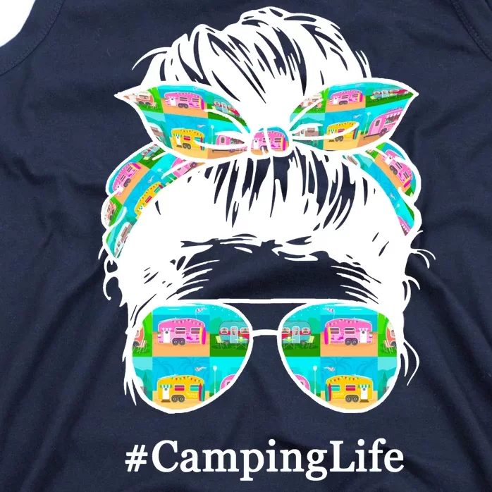 Camping Life Messy Hair Tank Top