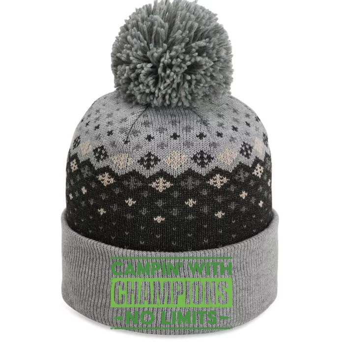 Camping With Champions The Baniff Cuffed Pom Beanie