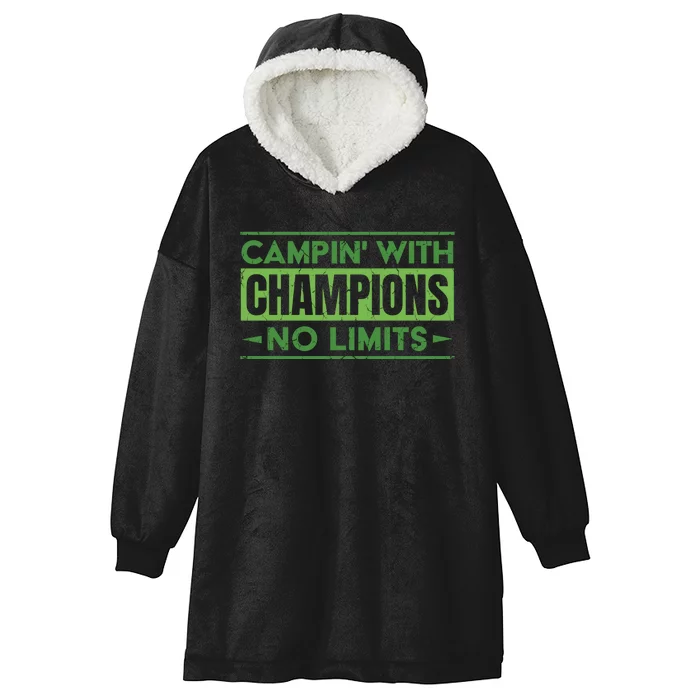 Camping With Champions Hooded Wearable Blanket