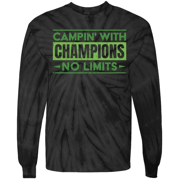 Camping With Champions Tie-Dye Long Sleeve Shirt