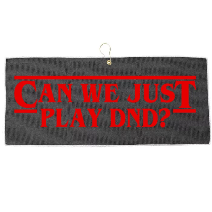 Can We Just Play DND? Large Microfiber Waffle Golf Towel