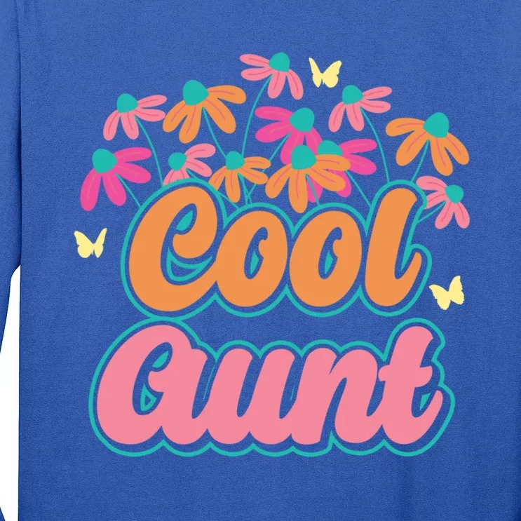 Cool Aunt Niece Nephew Auntie Nephews Gift Long Sleeve Shirt