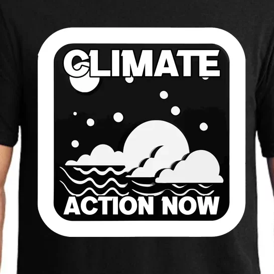 Climate Action Now Graphic Pajama Set