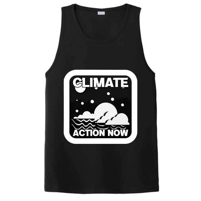 Climate Action Now Graphic Performance Tank