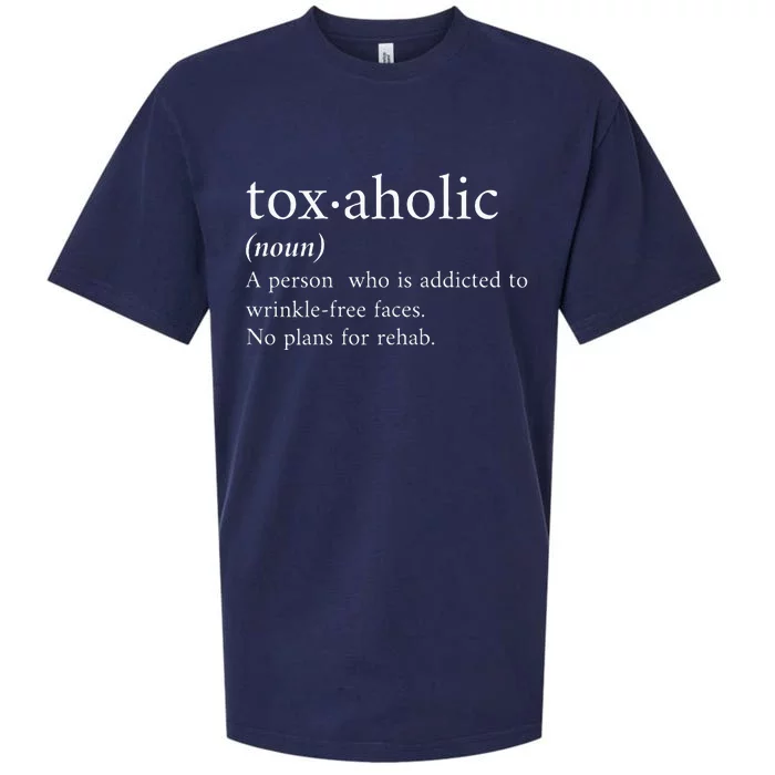 Cute Aesthetic Nurse Botox Cosmetic Rn Toxaholic Definition Sueded Cloud Jersey T-Shirt