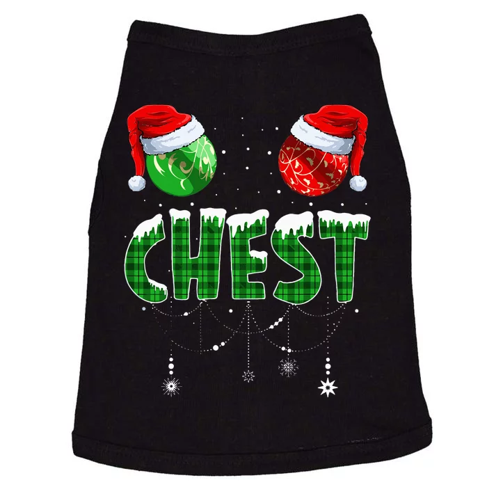 Chest And Nuts Christmas Matching Couple Chestnuts Funny Doggie Tank