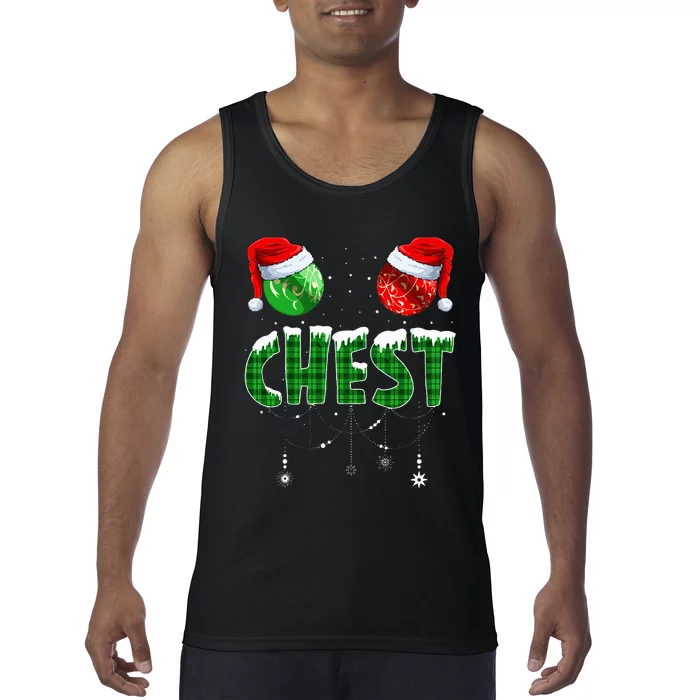 Chest And Nuts Christmas Matching Couple Chestnuts Funny Tank Top